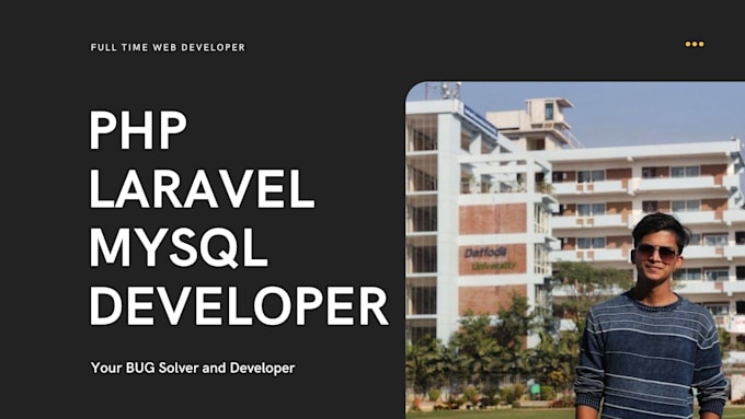 develop a dynamic website by using PHP laravel codeigniter
