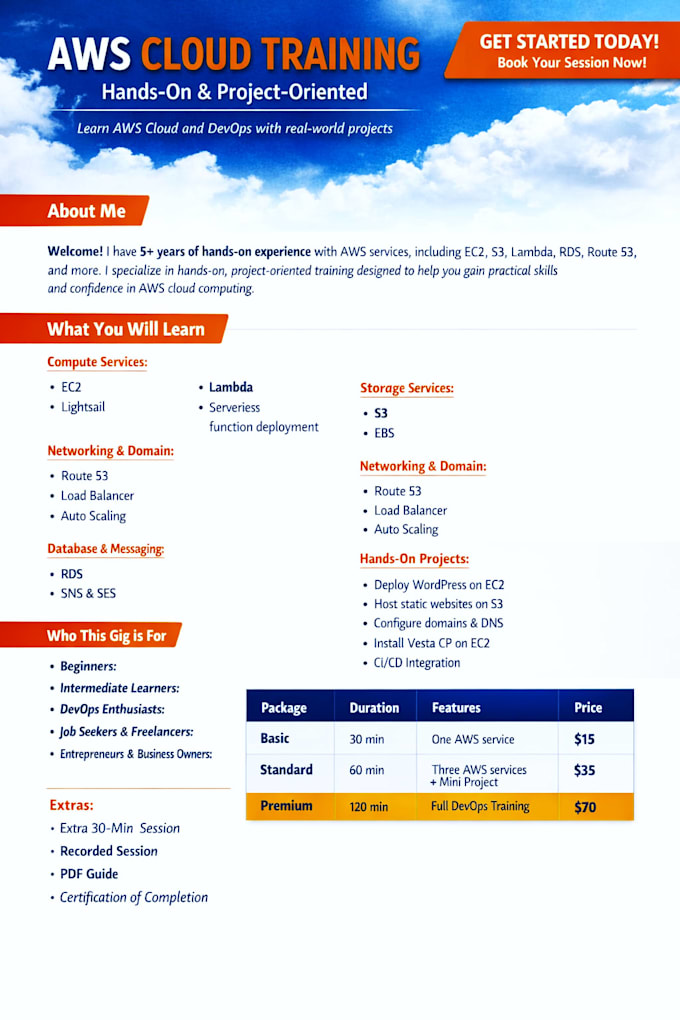 provide practical AWS training and devops guidance