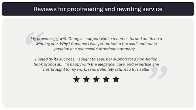 professionally proofread and edit your writing