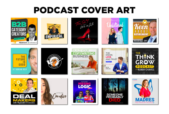 design a professional podcast cover art