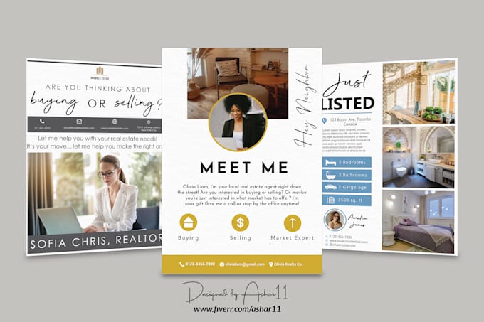 do a clean and modern real estate flyer and brochure design
