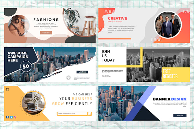 design canva templates for social media, banner, ads