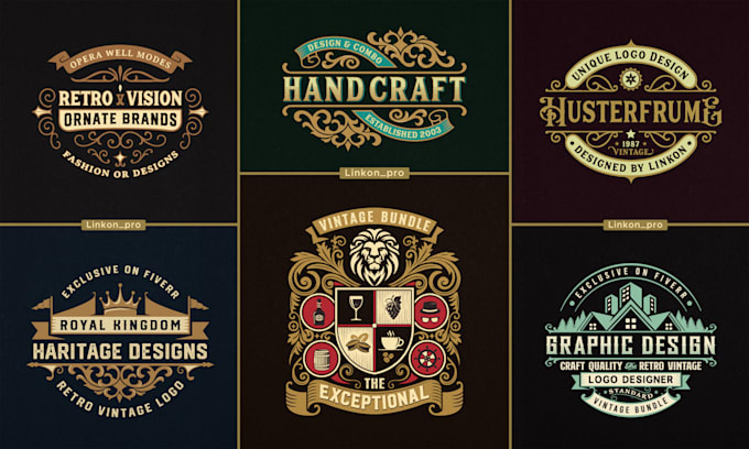 do retro vintage badge logo design