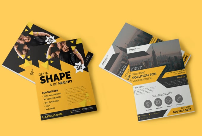 design creative business flyers and marketing materials