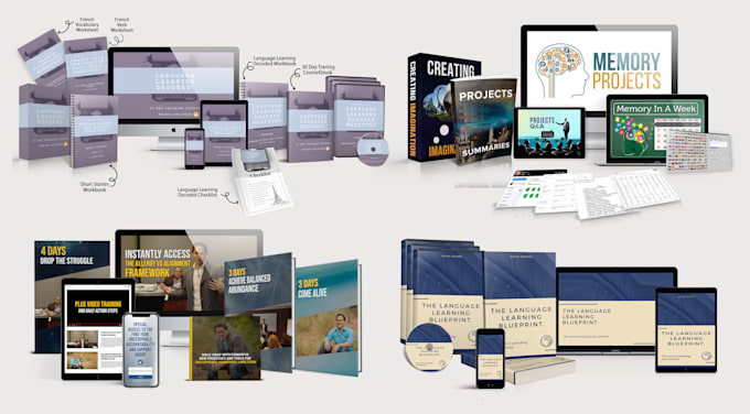 design 2d covers and convert into 3d bundle mockup