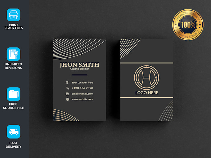 design professional business card super fast