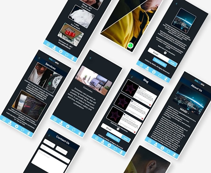 do mobile app UI UX design for android or ios