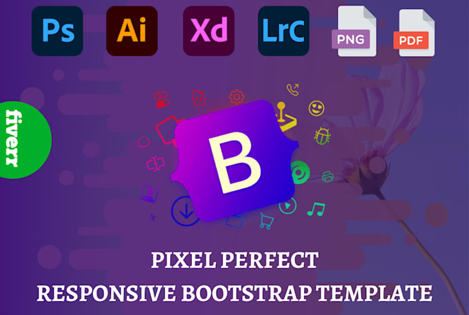 convert PSD or images to responsive HTML with bootstrap