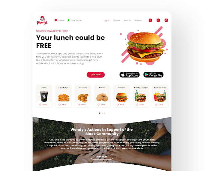 create minimalist and aesthetic uiux design for your website