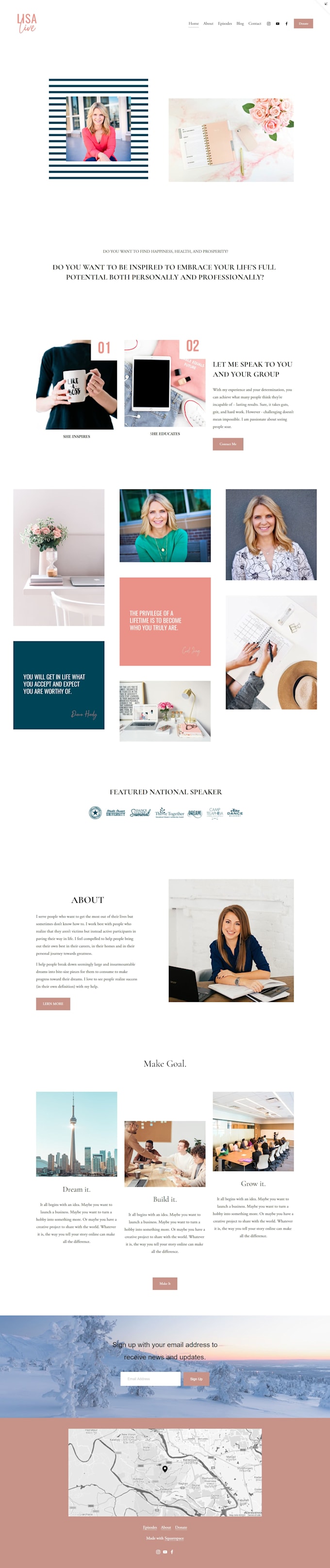 design a squarespace website, design, or redesign