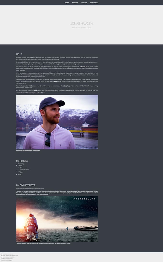 Create a beautiful and modern looking website for you with html and css ...