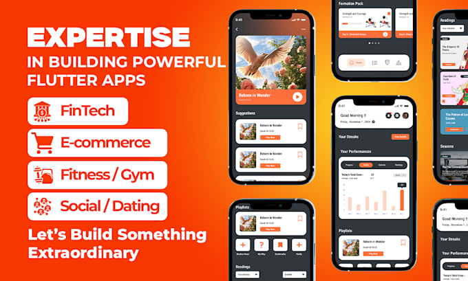 develop elite flutter mobile application for ios and android