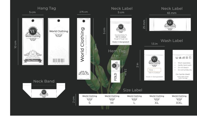 Design luxury and simple clothing hang tag and labels by Sharifkhan3 ...