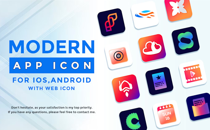 create a modern app logo or icon with splash screen design