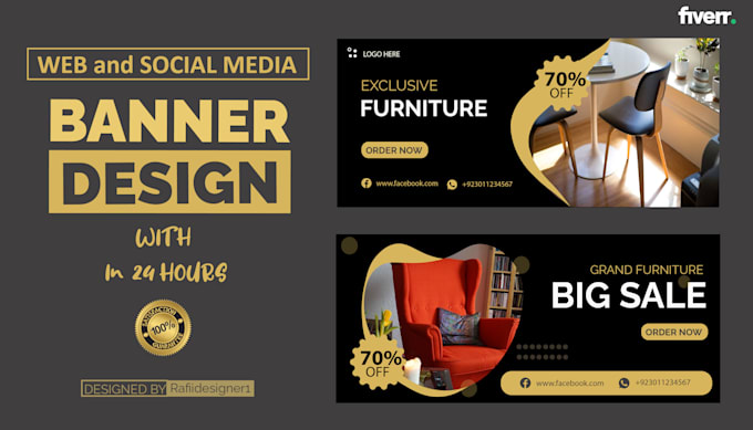 design creative social media covers, ads and banners