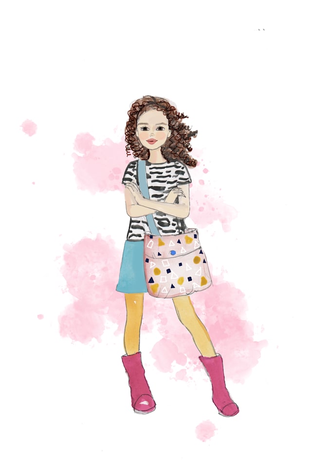 create personalized children illustration for gift