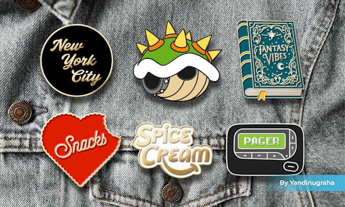 design a custom enamel pin for you