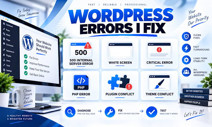 fix wordpress 500 internal server error in 1 hour