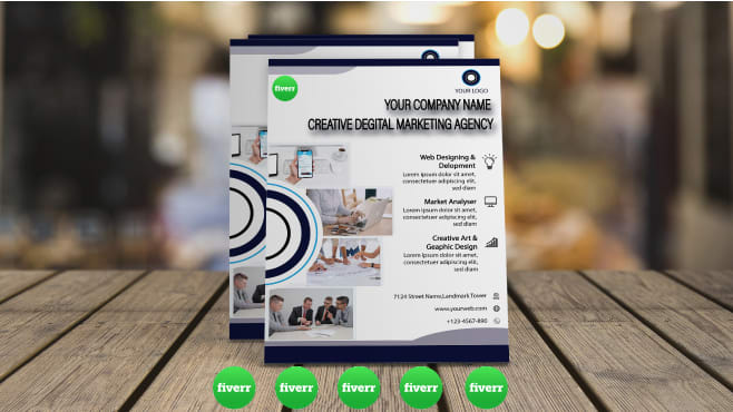 design brochure booklet, proposal, catalog, handout, flyer
