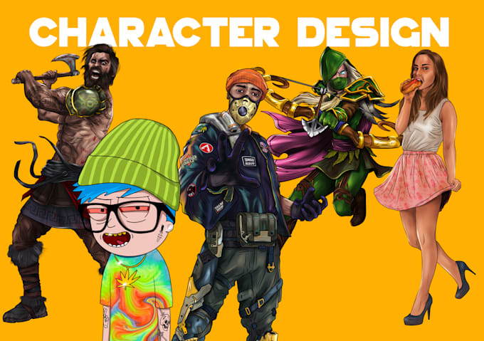 Draw high quality character and concept arts by Raviduartigala