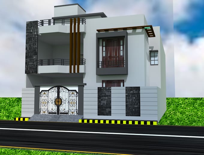 design interior, and exterior design of the restaurant