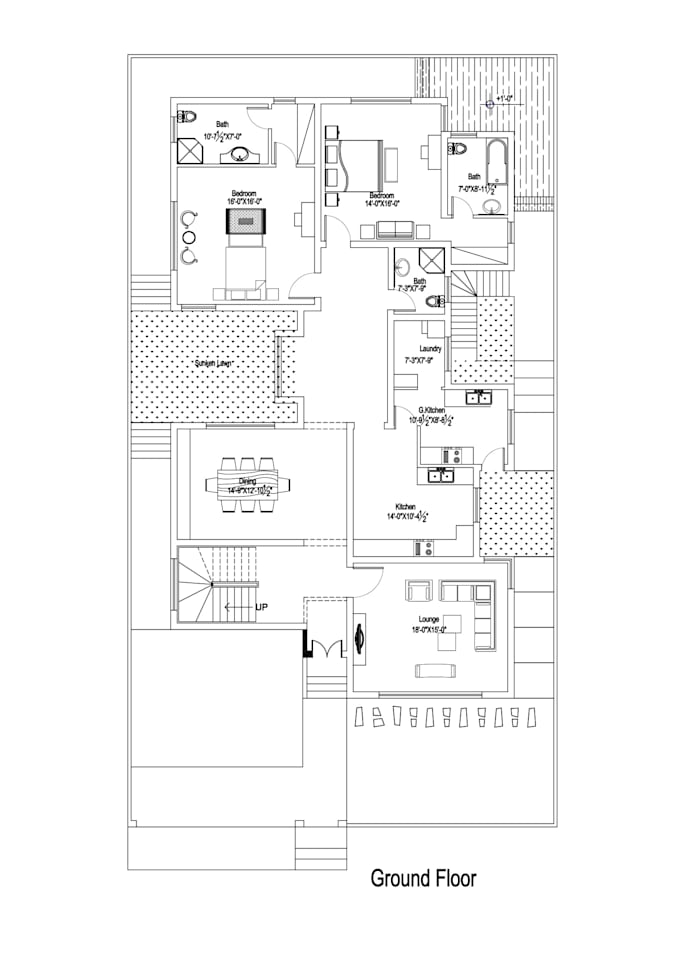 Draft and redraft 2d floor plan in autocad by Agilemind1 | Fiverr