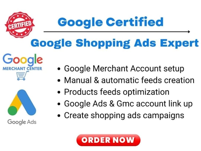provide complete google shopping and merchant center solution to increase sales