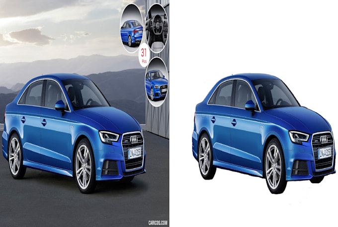 do clipping path, cut out of product image