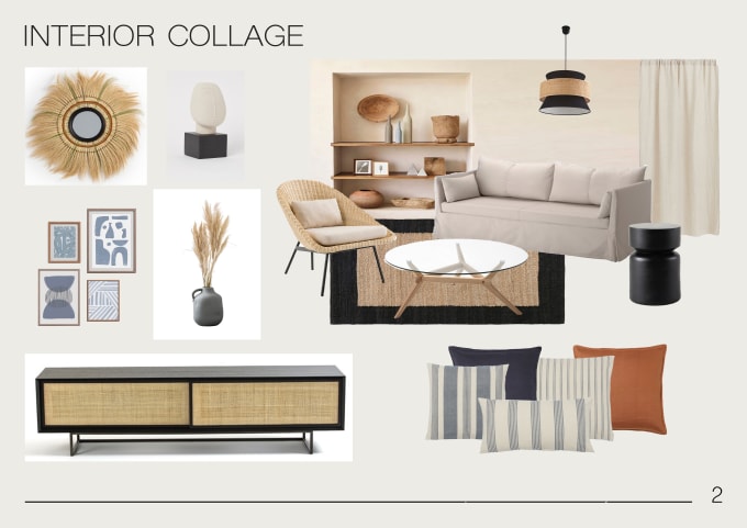 Create interior design mood board and plans by Ayrapetyanlia | Fiverr