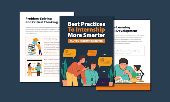 do smart ebook, lead magnet, pdf, workbook, brochure design