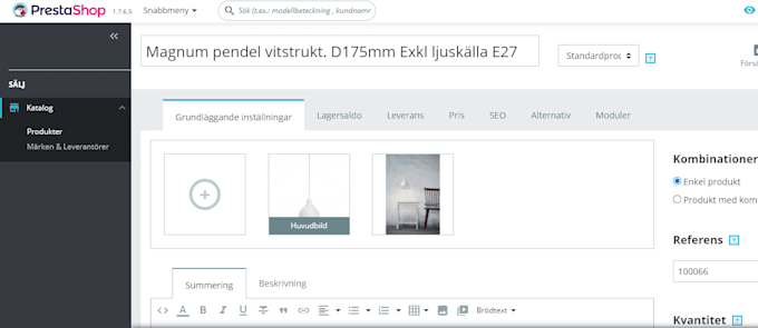 do upload product listing on your store manually