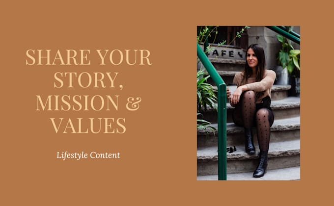 write your brand story, mission and values