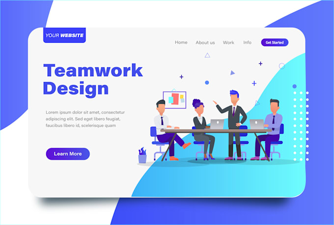 do modern flat illustration for landing page or mobile app