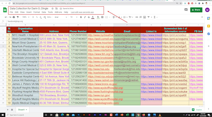 be your virtual assistant for any type of data entry and web research