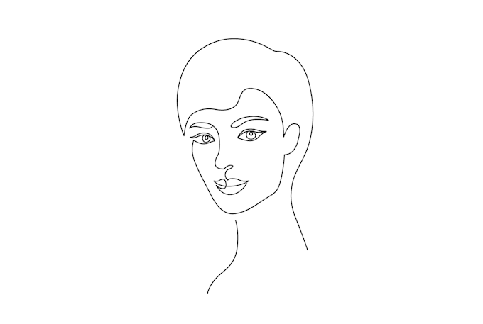 create one line art illustration