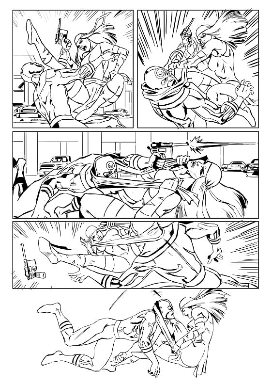 color your comic or manga page