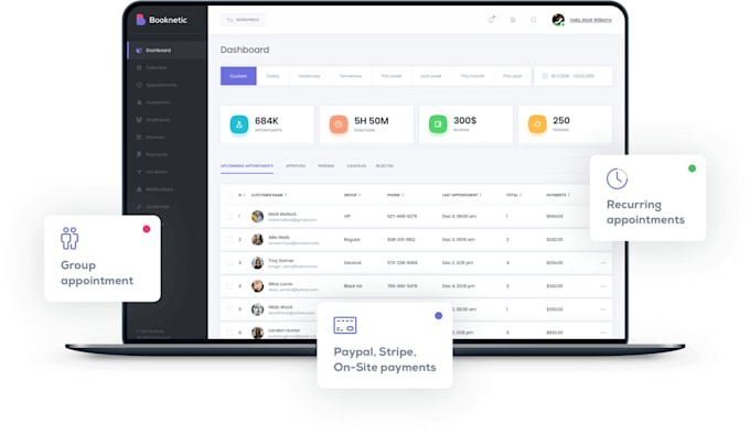 install and customize booknetic appointment booking plugin