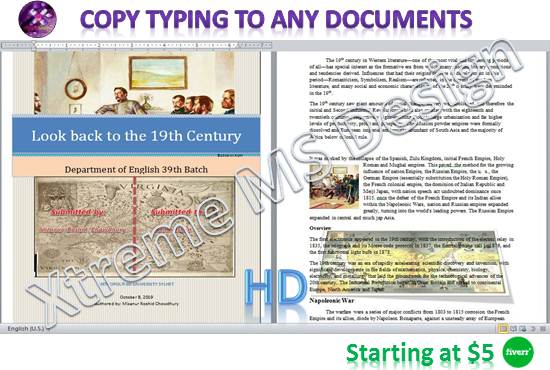 do rapid typing within 1 day, perfectly your typist
