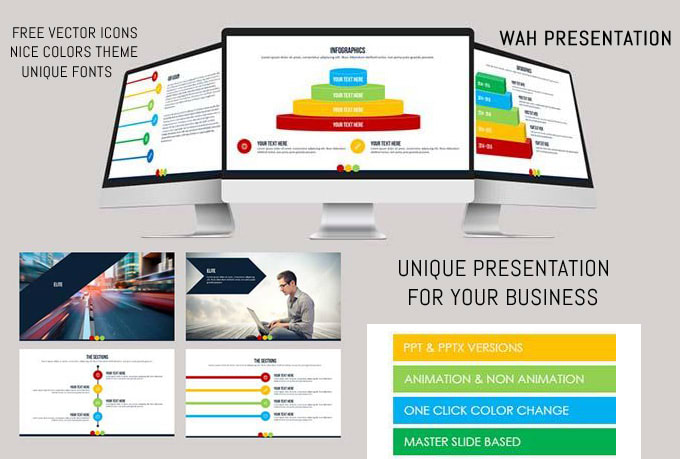 design attractive powerpoint presentations or animation