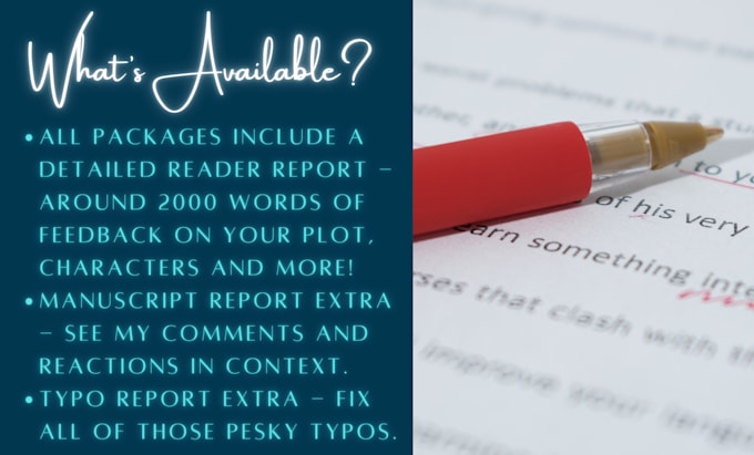 beta read your manuscript