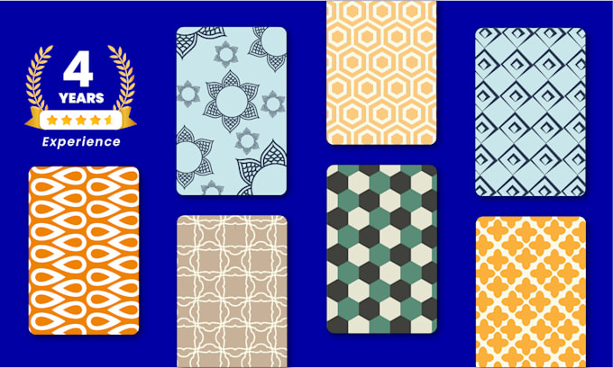 create geometric and abstract seamless patterns for textiles