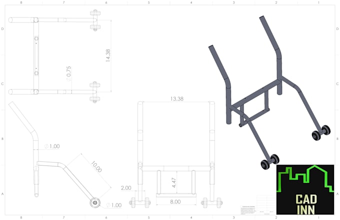 do 2d mechanical, technical, patent drawings in autocad