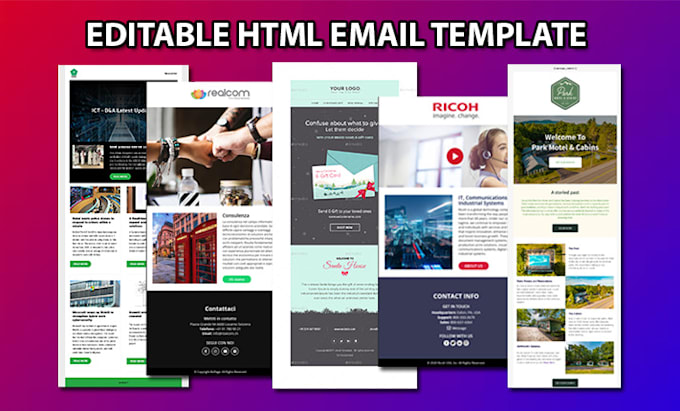 code and design responsive HTML email template