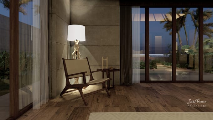 create magnificent interior 3d rendering