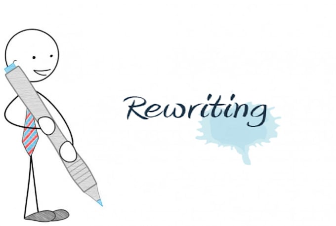 manually rewrite edit rephrase and paraphrase your docs
