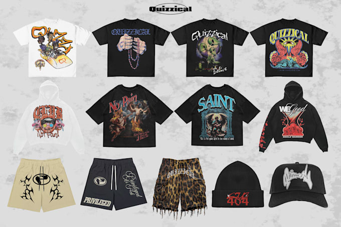 create streetwear graphic design for your clothing brand