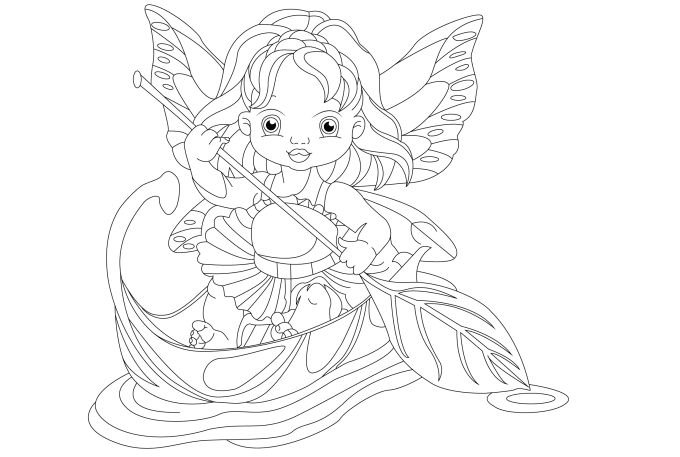 Draw coloring book page for children by Akramul97