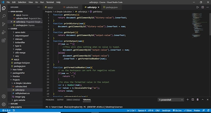 code custom HTML, CSS and javascript