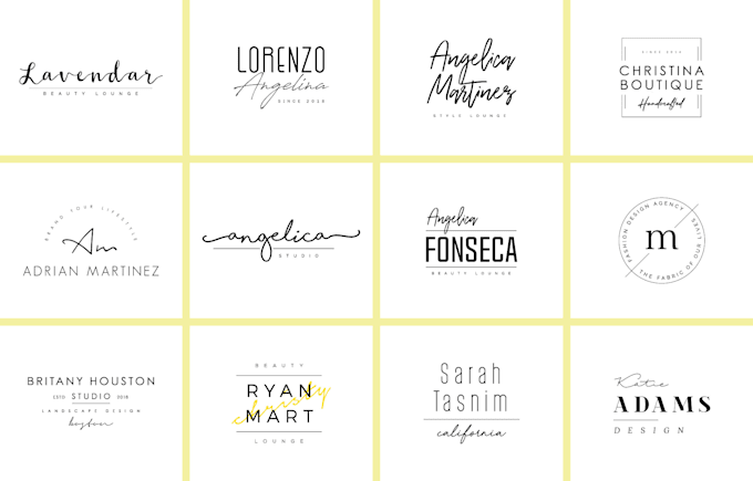design unique letter mark or word mark or  monogram 2 logo