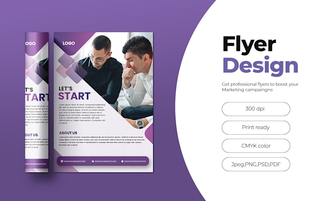 create unique business flyer design for you